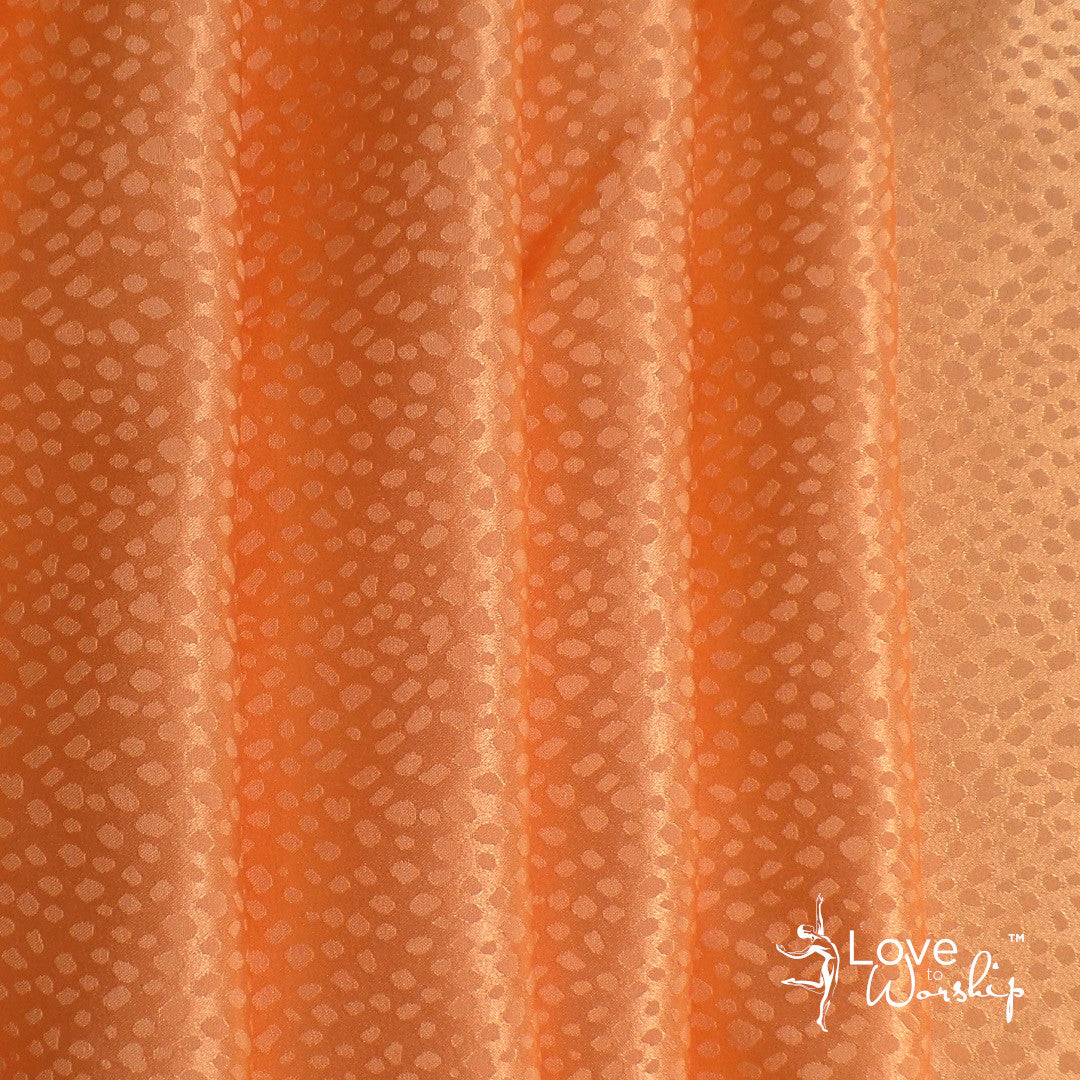Flaming Orange with Droplet Reflections